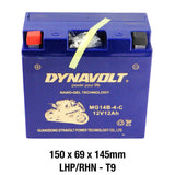 Dynavolt MG Series MG14B-4-C 12 Volt 12Ah/CA 280 Nano Gel Battery