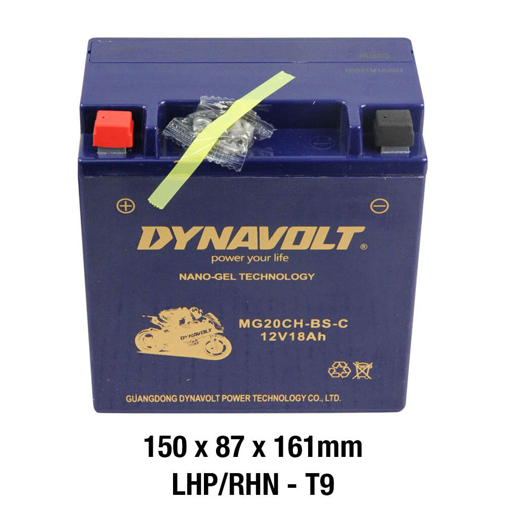 Dynavolt MG Series MG20CH-BS-C 12 Volt 18Ah/CA 330 Nano Gel Battery