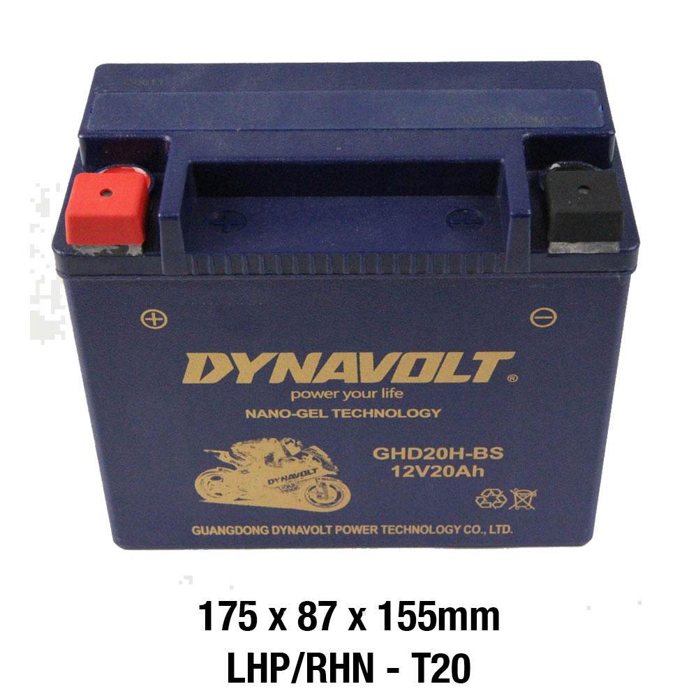 Dynavolt MG Series GHD20H-BS 12 Volt 20Ah/CA 460 Nano Gel Battery