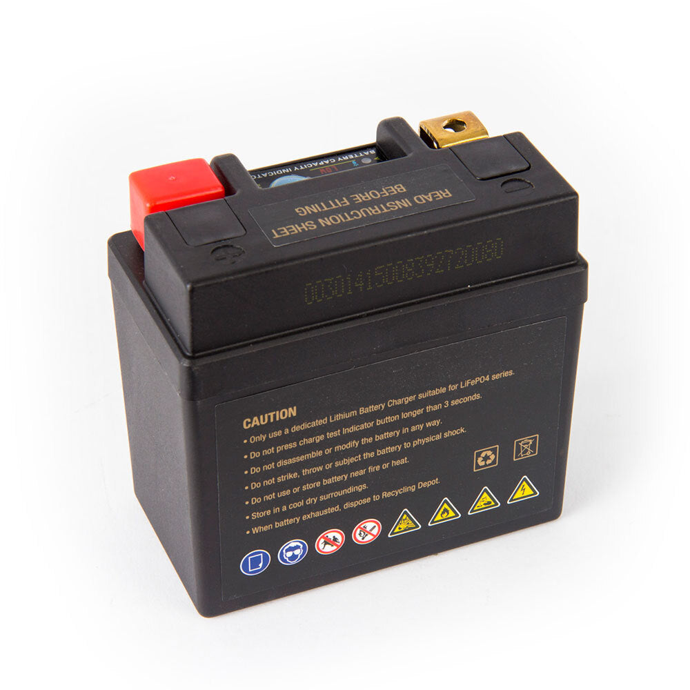 Motocell LIFEPO4 Series MLG01 12.8V 24WH Lithium Gold Battery