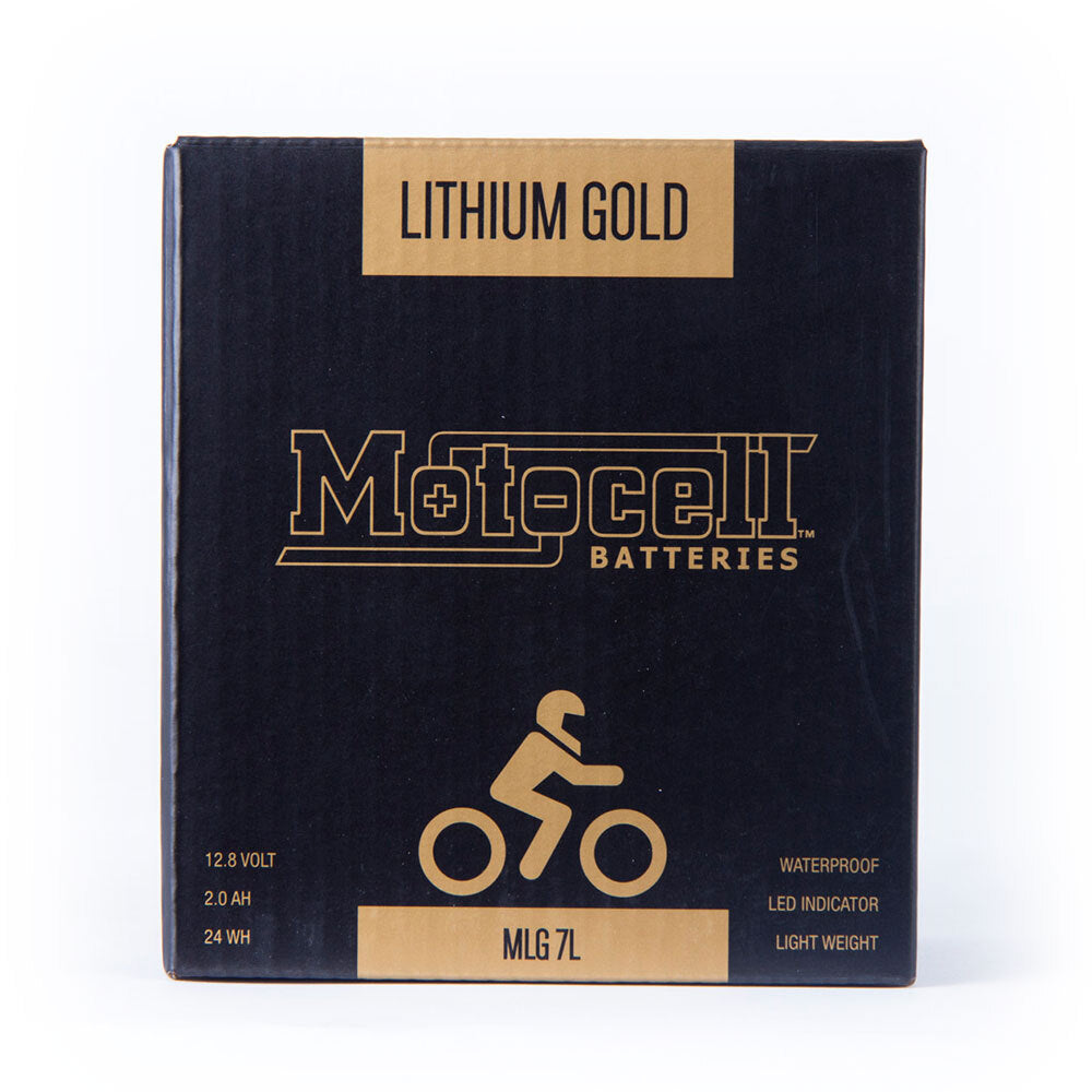 Motocell LIFEPO4 Series MLG7L 12.8V 24WH Lithium Gold Battery