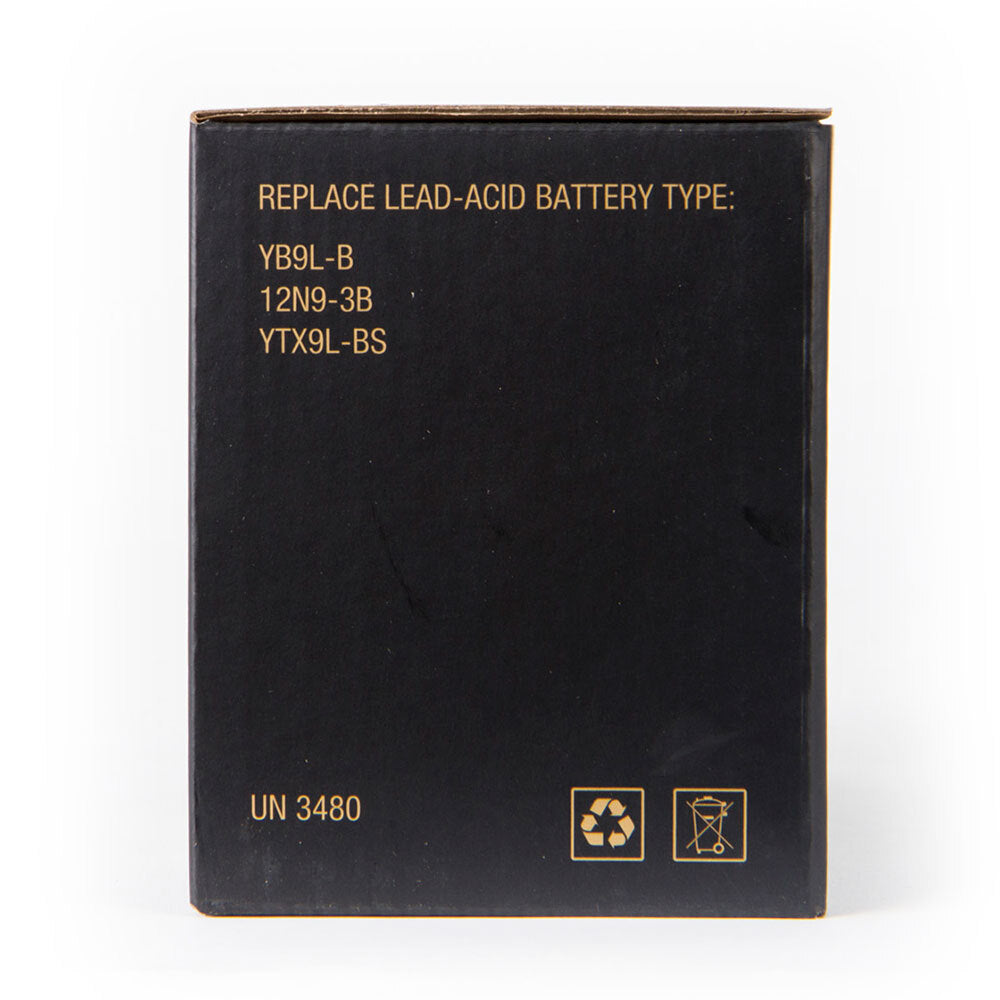 Motocell LIFEPO4 Series MLG9L 12.8V 36WH Lithium Gold Battery