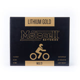 Motocell LIFEPO4 Series MLG21 12.8V 72WH Lithium Gold Battery