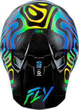 FLY Formula S Carbon Special Edition Zen Black Carbon/Blue/Yellow Helmet