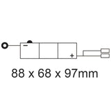 Roadstar Standard Series 6N5.5-1D 6 Volt 5.5Ah Battery