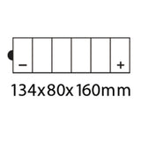 Roadstar Heavy Duty Series CB12AL-A 12 Volt 12Ah Battery