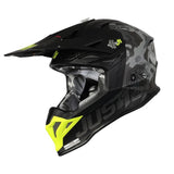 Just1 J39 Kinetic Matte Grey Camo/Fluro Yellow/Red/Black Helmet