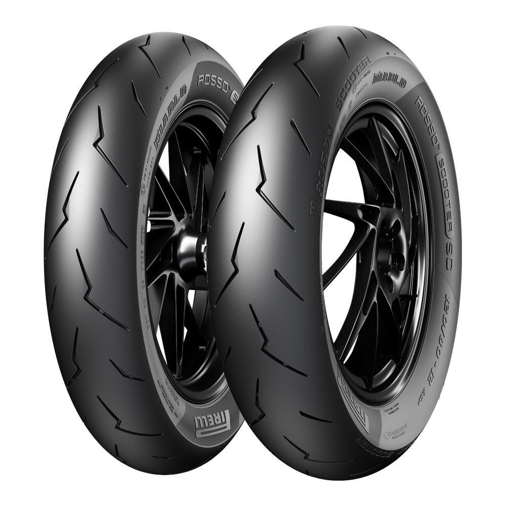 Pirelli Diablo Rosso Scooter SC Rear Tyre 120/80-12 M/C 55P Tubeless