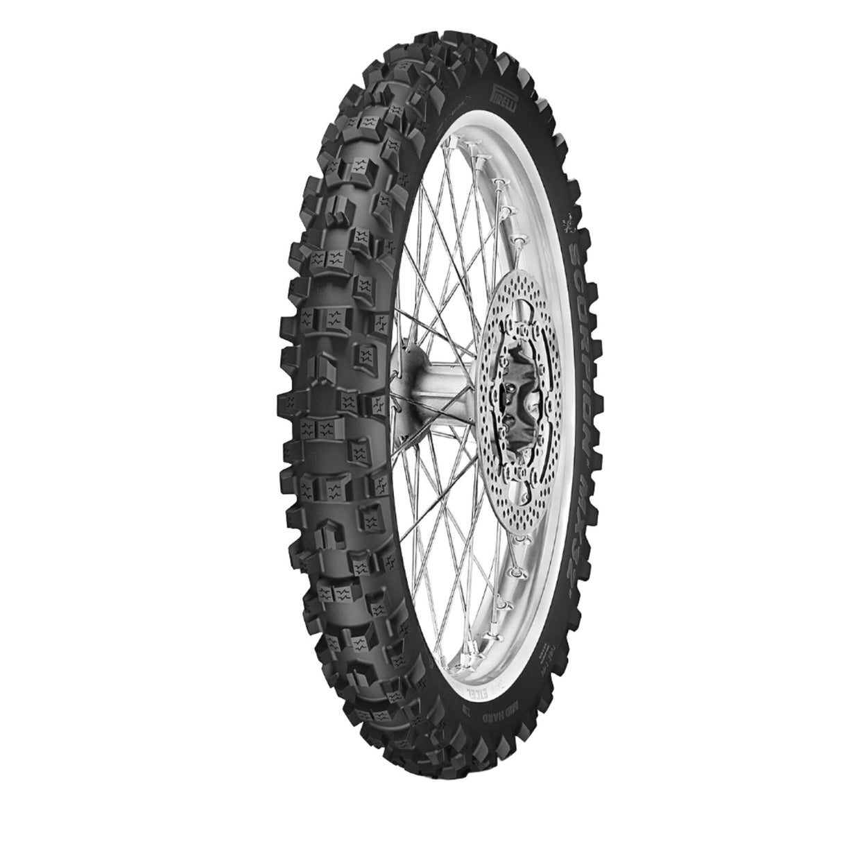 Pirelli Scorpion MX32 Mid Hard Front Tyre 80/100-21 51M MST Stadium