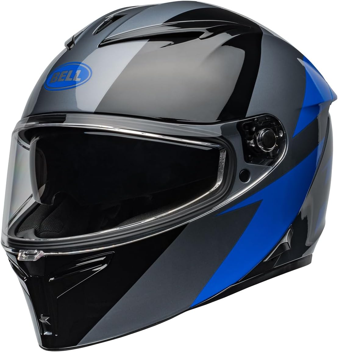 Bell Lithium Shear Gloss Grey/Blue Helmet