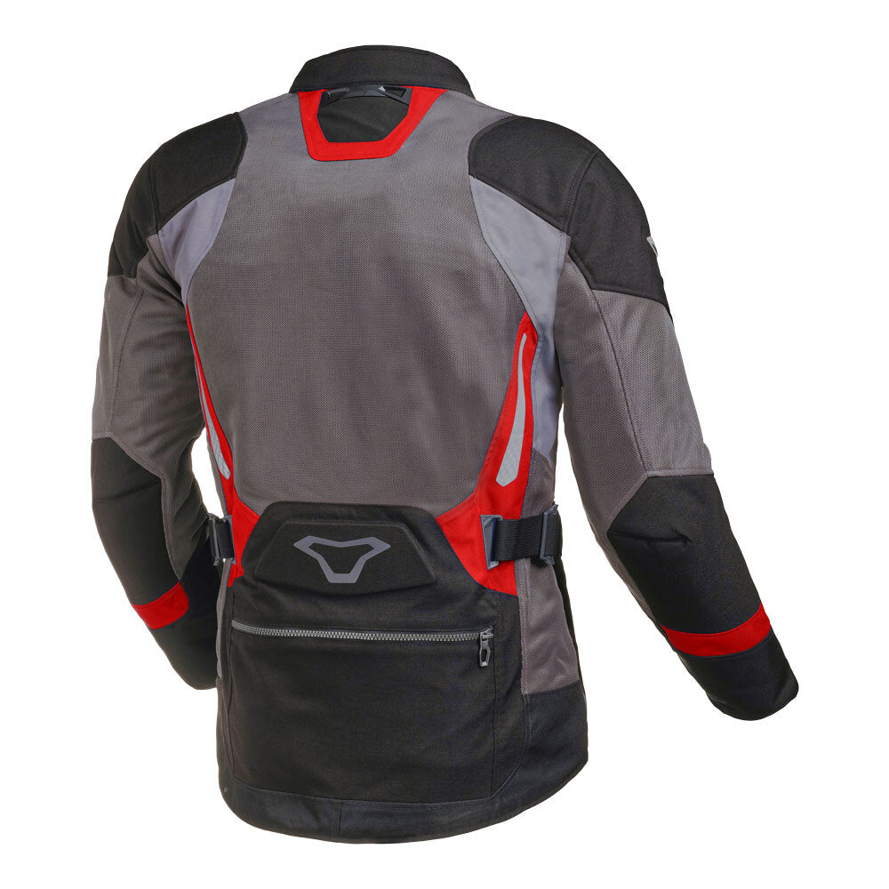 Macna Aerocon Black/Grey/Red Textile Jacket