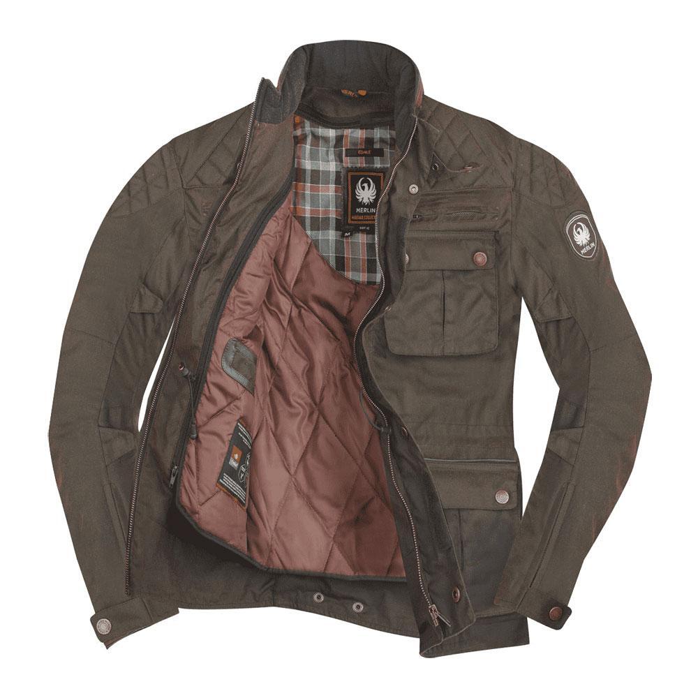 Merlin Edale D3O Olive Wax Cotton Jacket