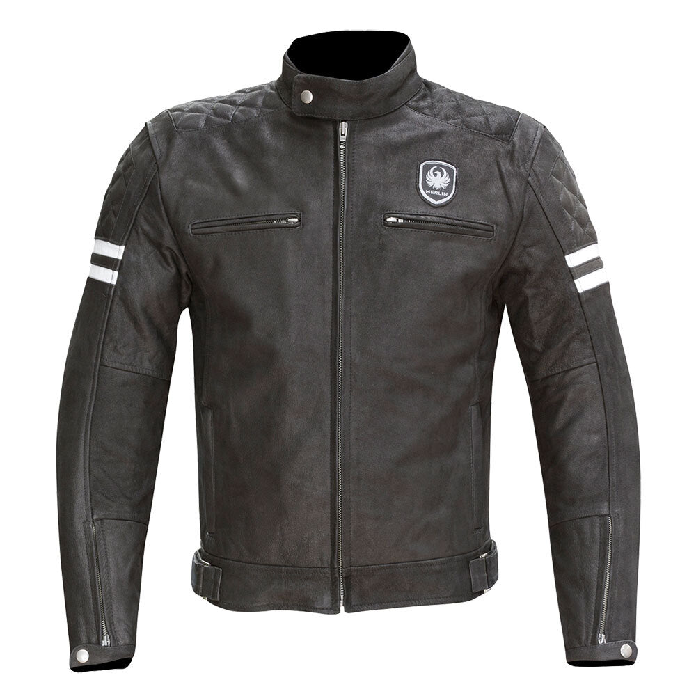 Merlin Hixon Black Leather Jacket - EasyR