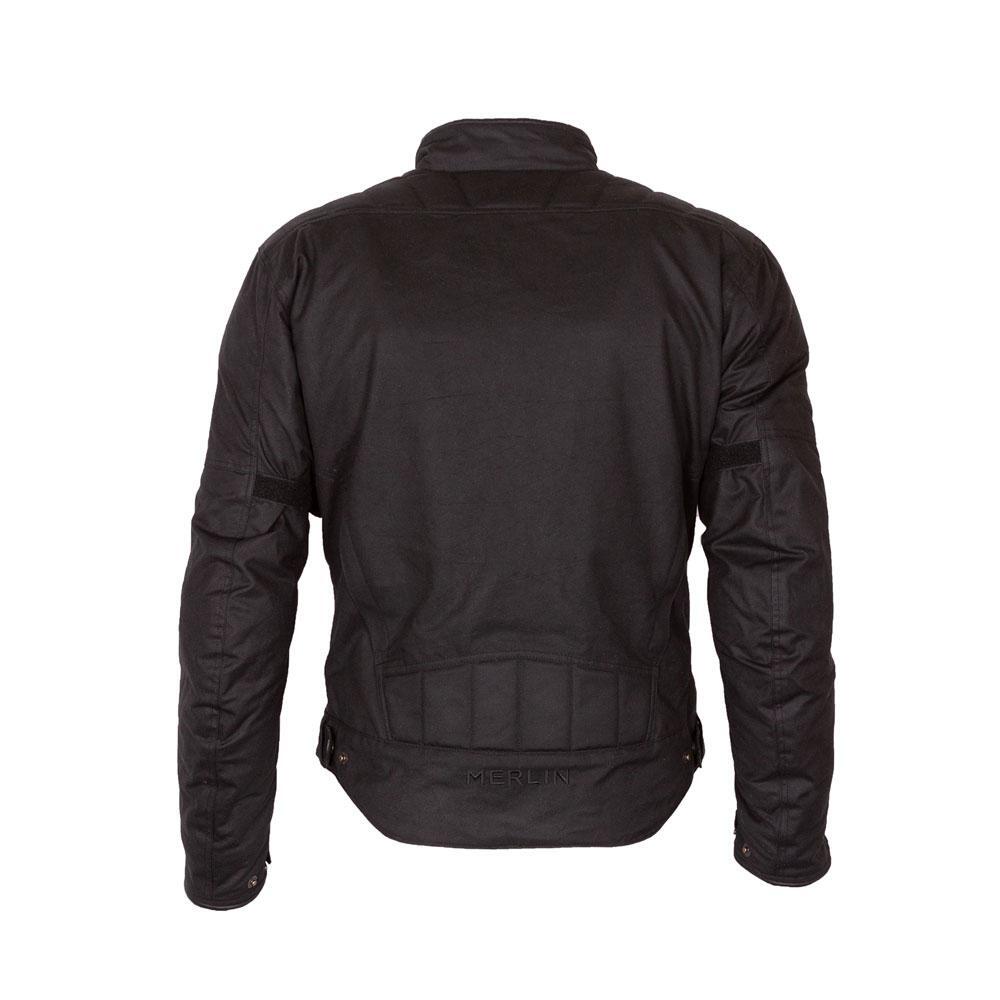 Merlin Barton II D3O Black Wax Cotton Jacket