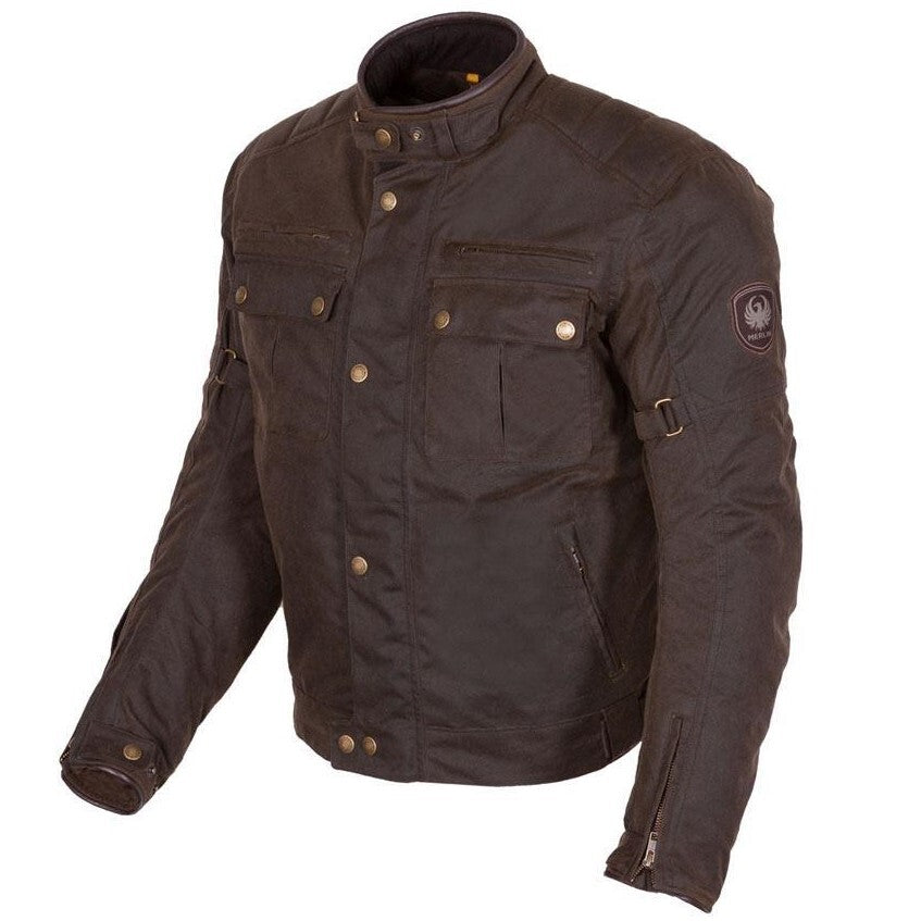 Merlin Barton II D3O Olive Wax Cotton Jacket