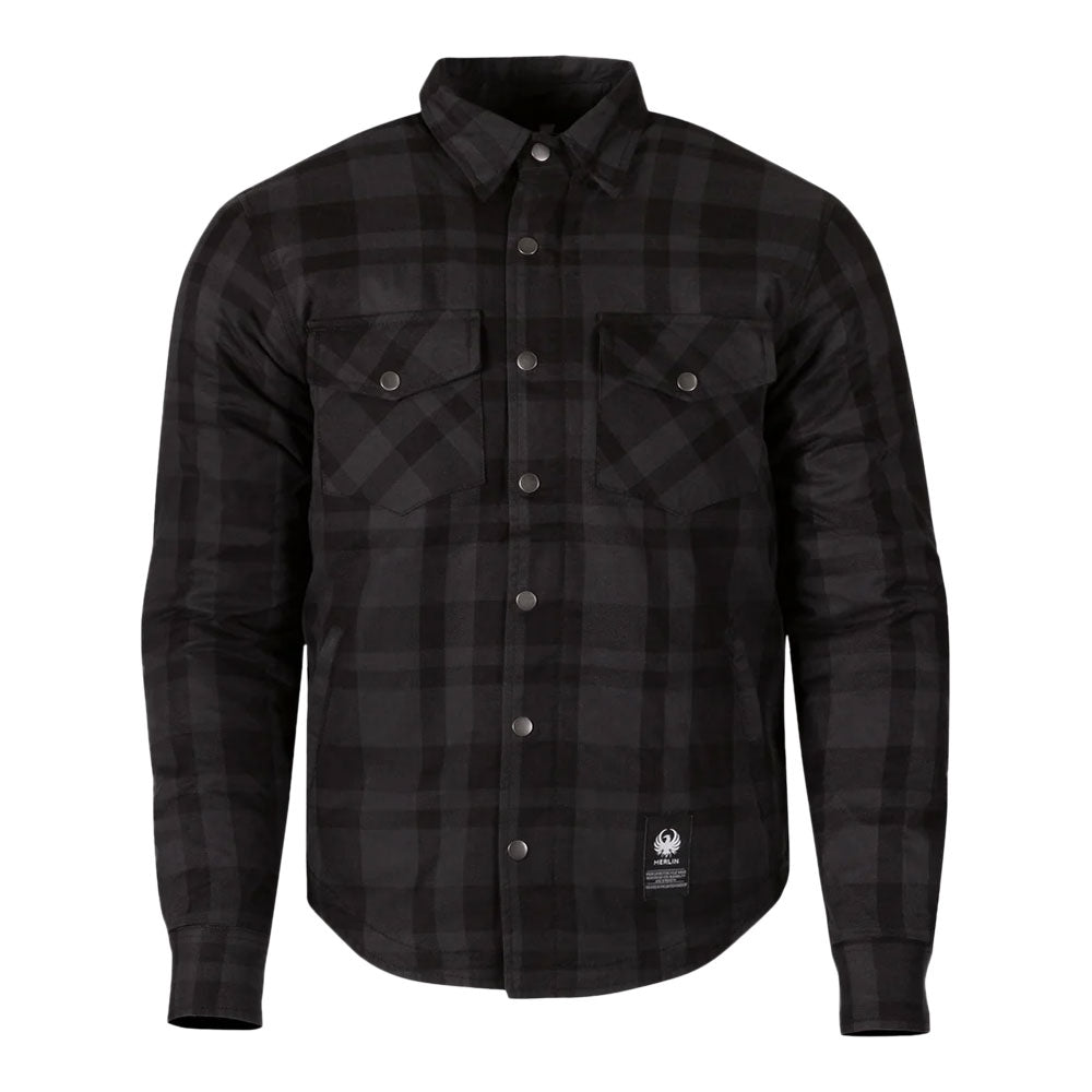 Merlin Axe Hydro Waterproof Grey Leisure Moto Textile Riding Shirt