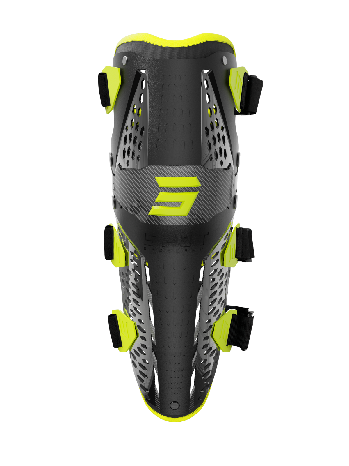 Shot Airflow Black/Yellow Knee Guards