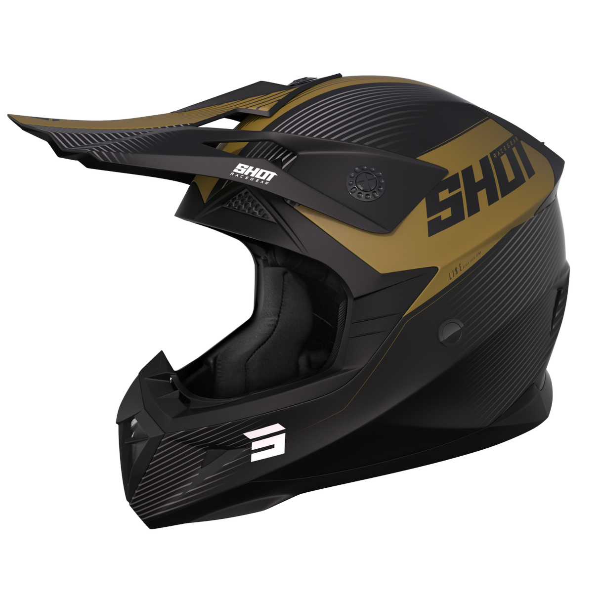 Shot Pulse Line Matte Gold Helmet - EasyR