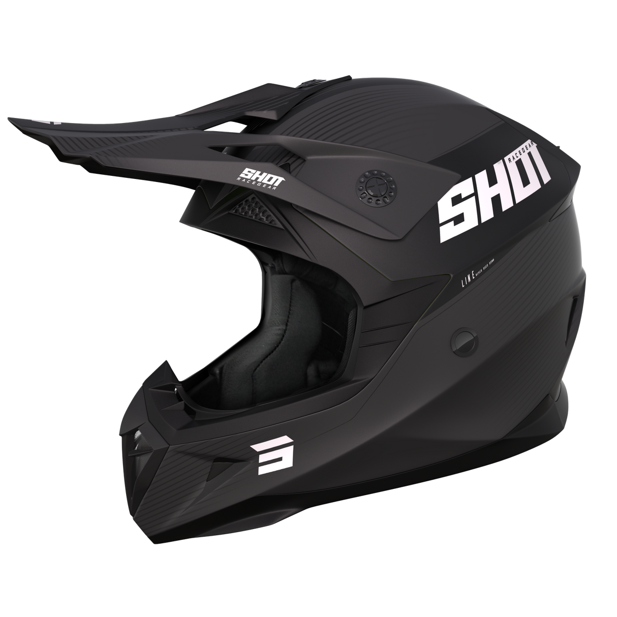 Shot Pulse Line Matte Black/Grey Helmet