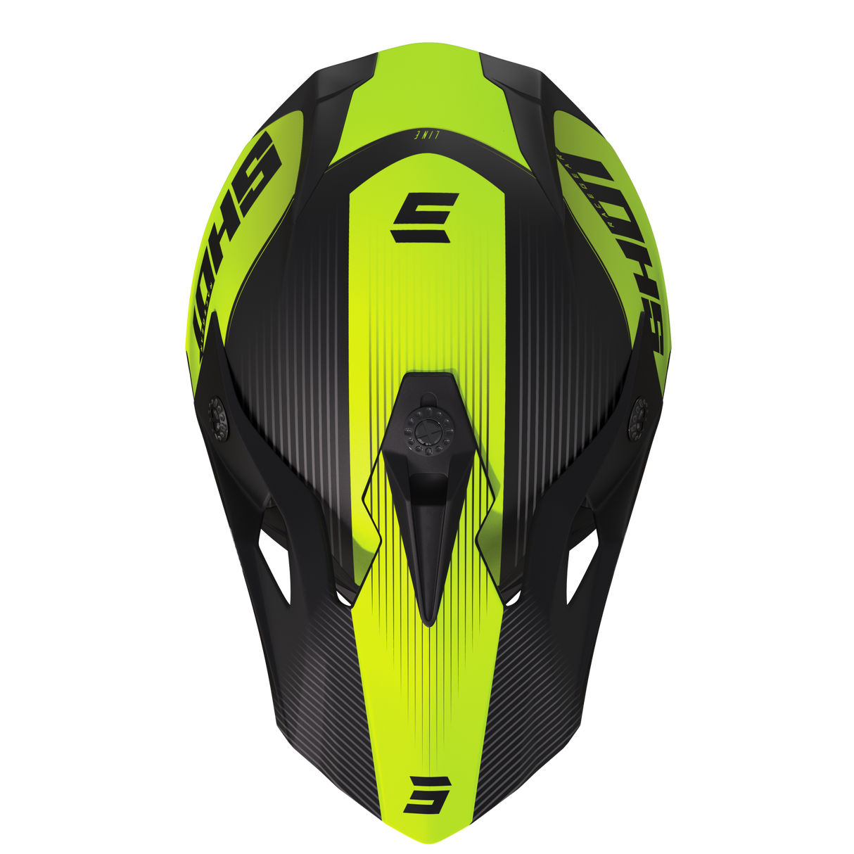 Shot Pulse Line Matte Neon Yellow Helmet - EasyR