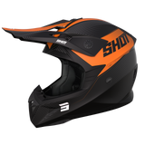 Shot Pulse Line Matte Orange Helmet