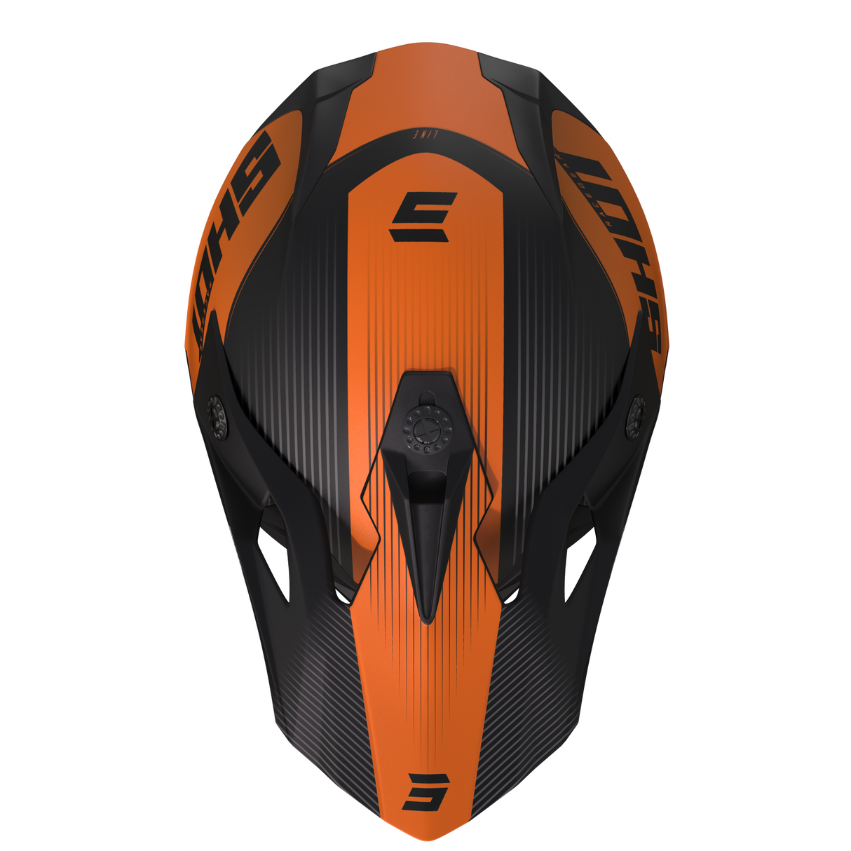 Shot Pulse Line Matte Orange Helmet