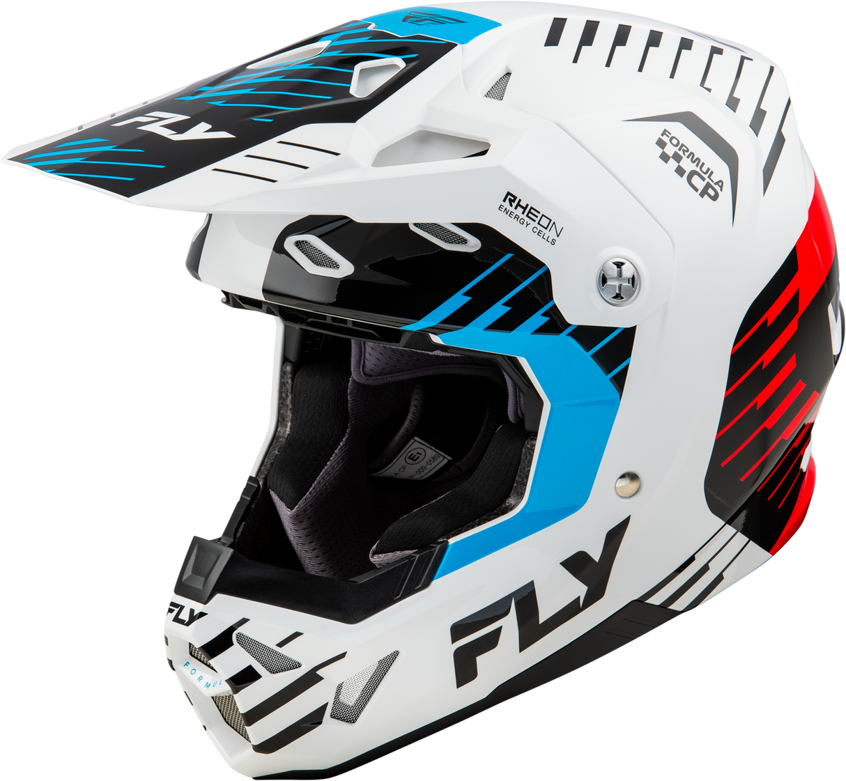 FLY Formula CP Slice White/Red/Cyan Helmet