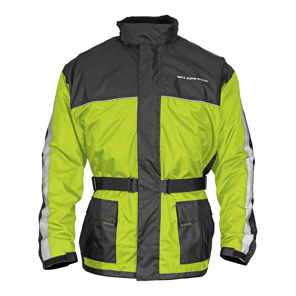 Nelson-Rigg Solo Hi-Viz Yellow/Black Rain Jacket