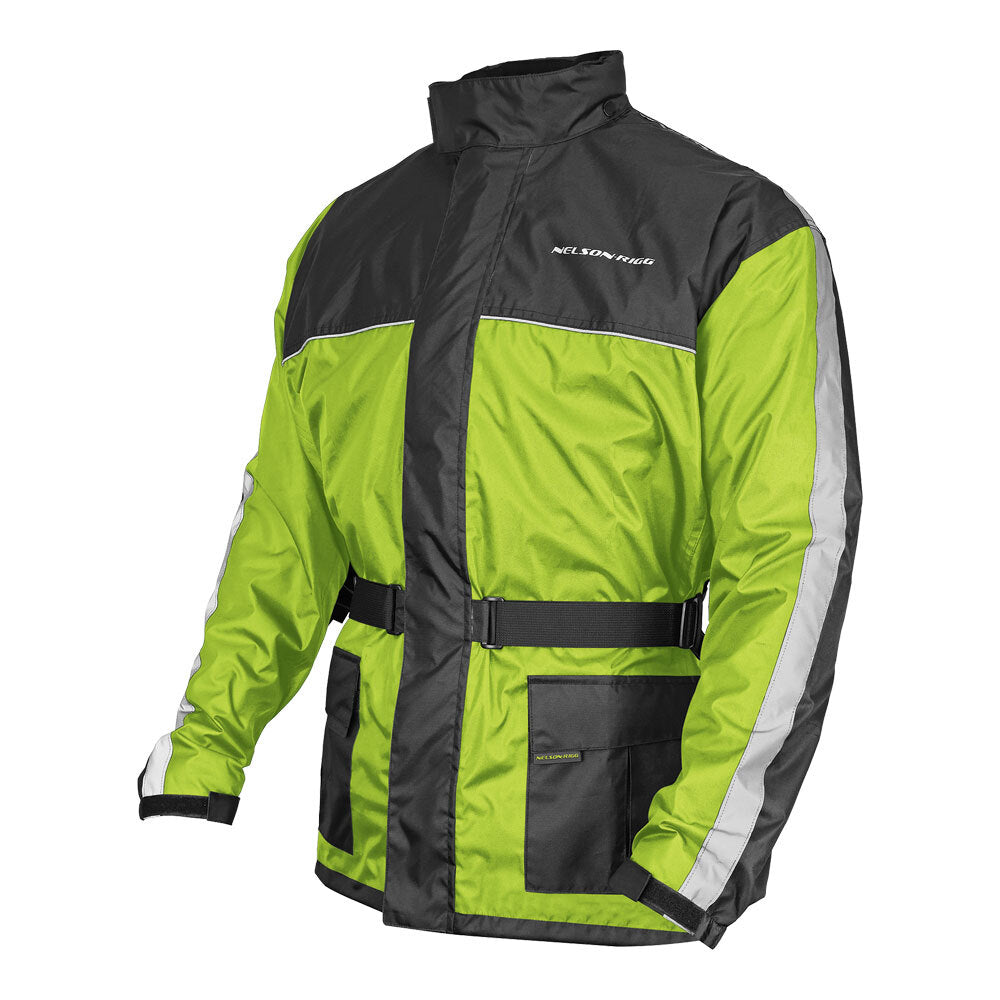 Nelson-Rigg Solo Hi-Viz Yellow/Black Rain Jacket