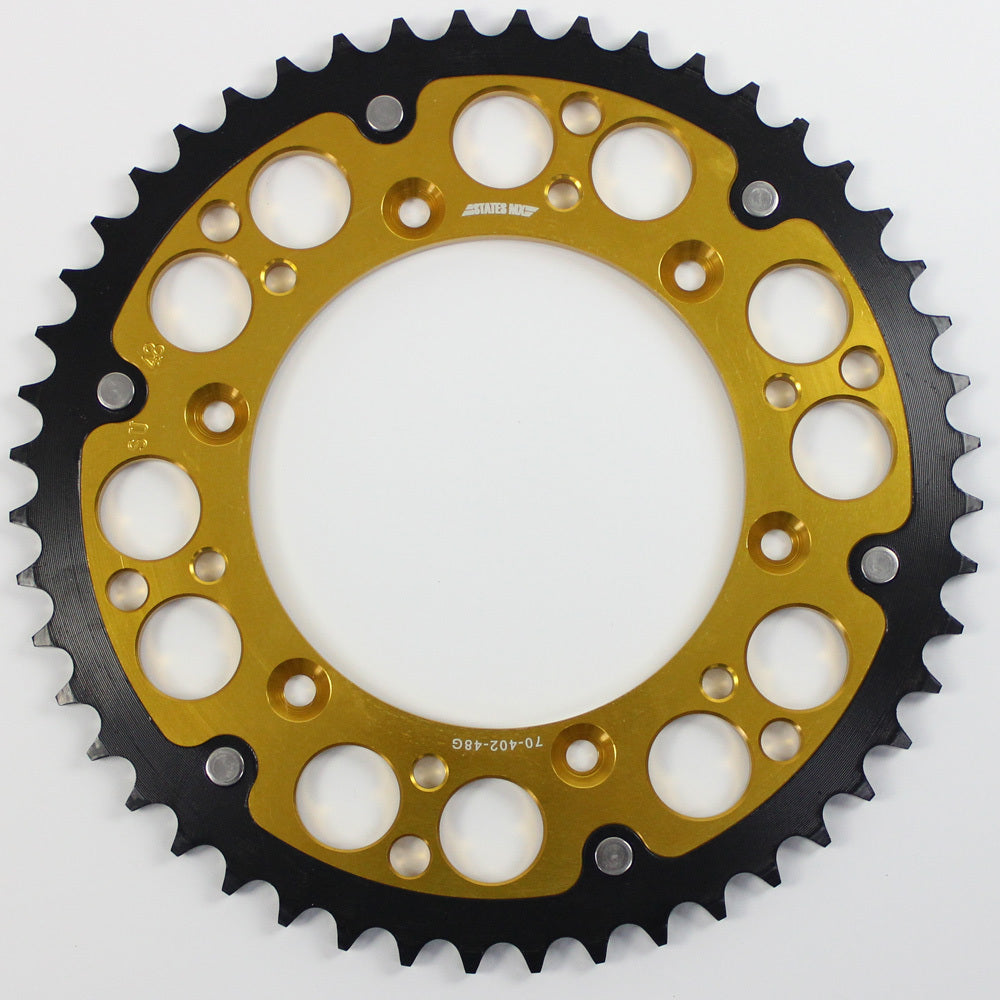 States MX 70-402-48G Fusion 48T Sprocket Gold for Suzuki