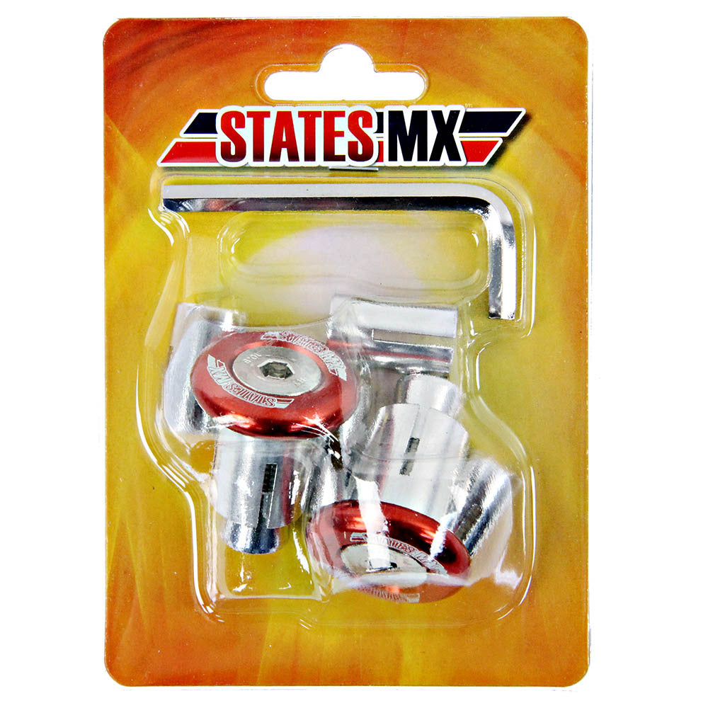 States MX 70-CAP-29E Universal Bar Ends Orange