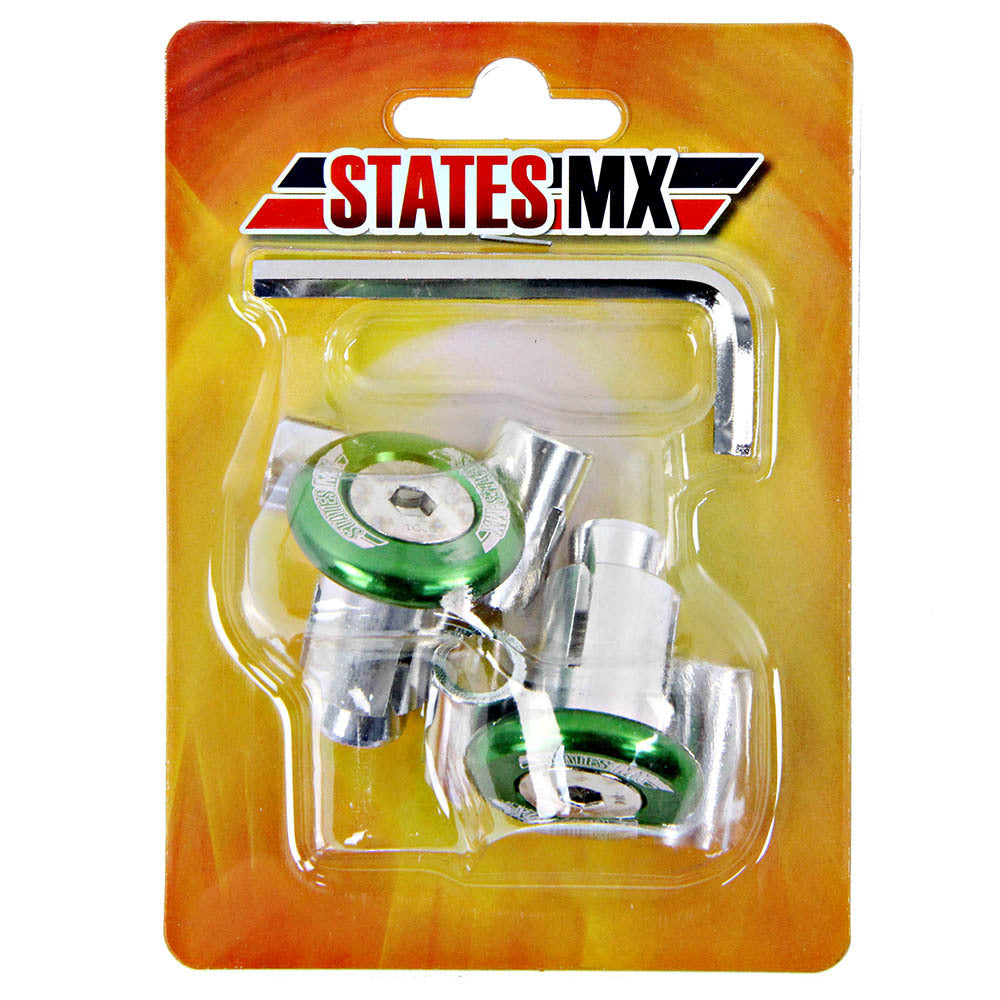 States MX 70-CAP-29V Universal Bar Ends Green