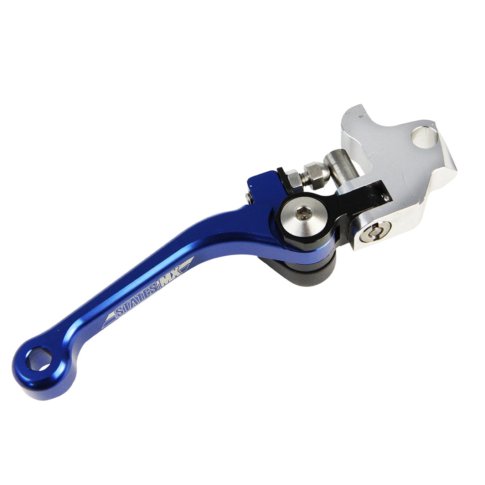 States MX 70-FFB-924B Fold & Flex Brake Lever Blue for Yamaha