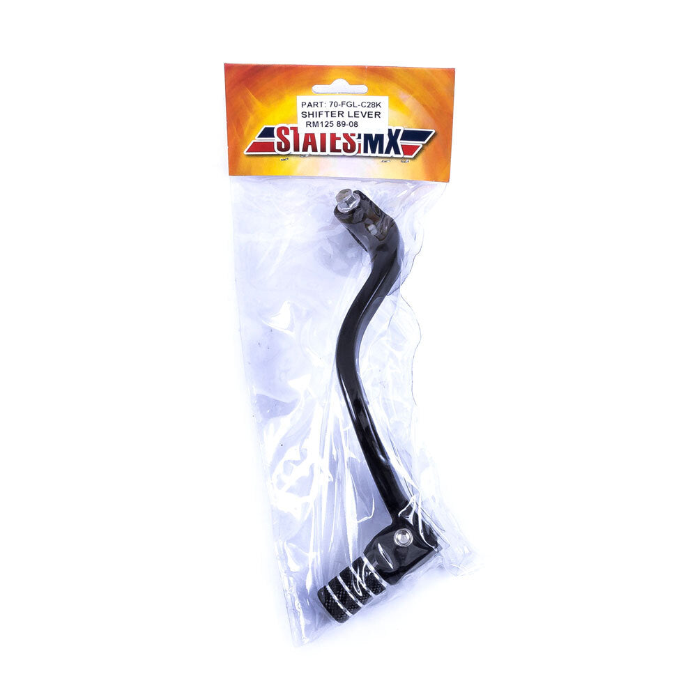 States MX 70-FGL-C28K Alloy Gear Lever Black for Suzuki RM125 89-08