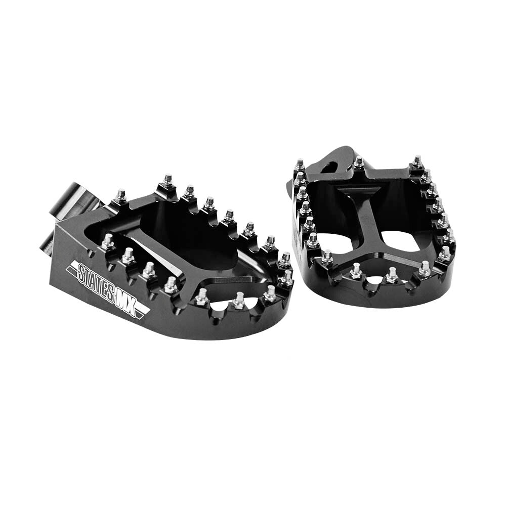 States MX 70-FP3-515K Alloy S2 Off Road Footpegs Black for Kawasaki KX250F 06-15/KX450F 07-15