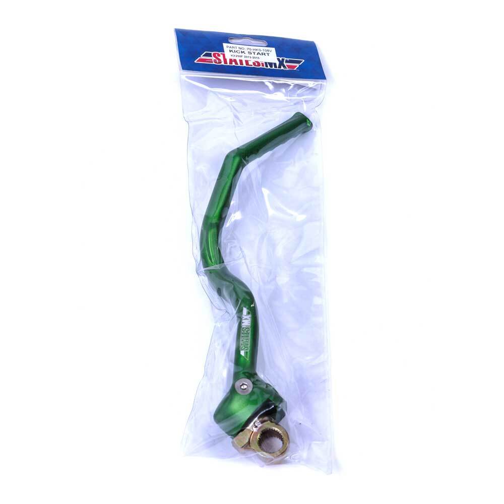 States MX 70-HKS-108V Forged Alloy Kickstart Lever Green for Kawasaki KX250F 13-15