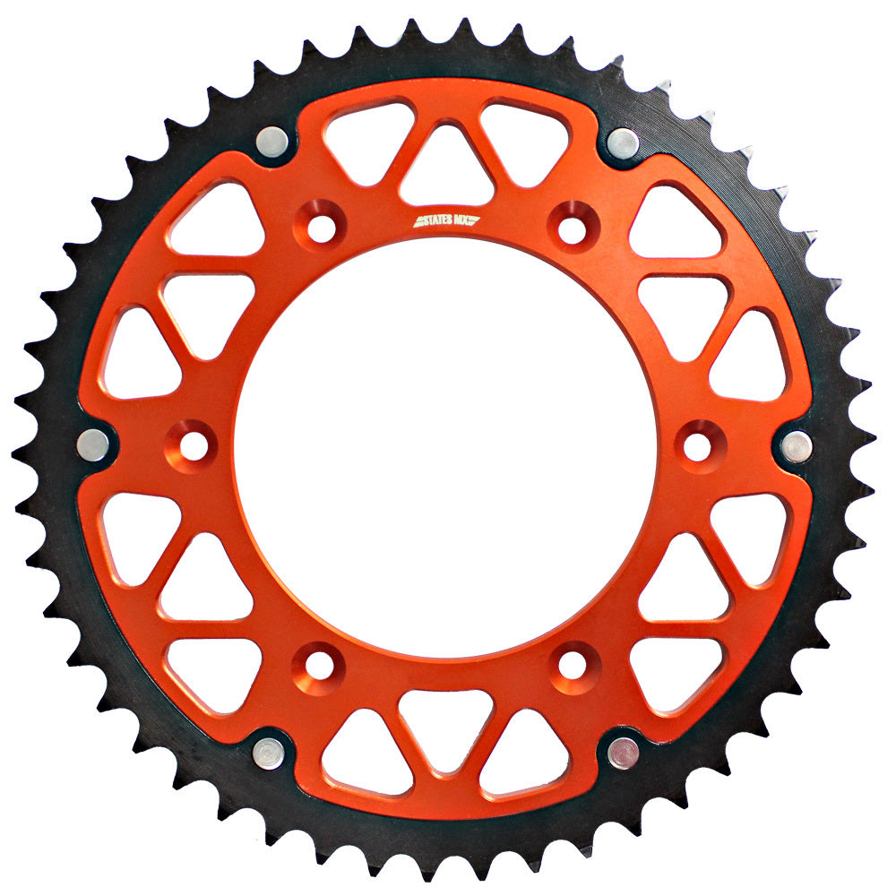 States MX 70-K01-48E Fusion 48T Sprocket Orange for KTM/Husqvarna