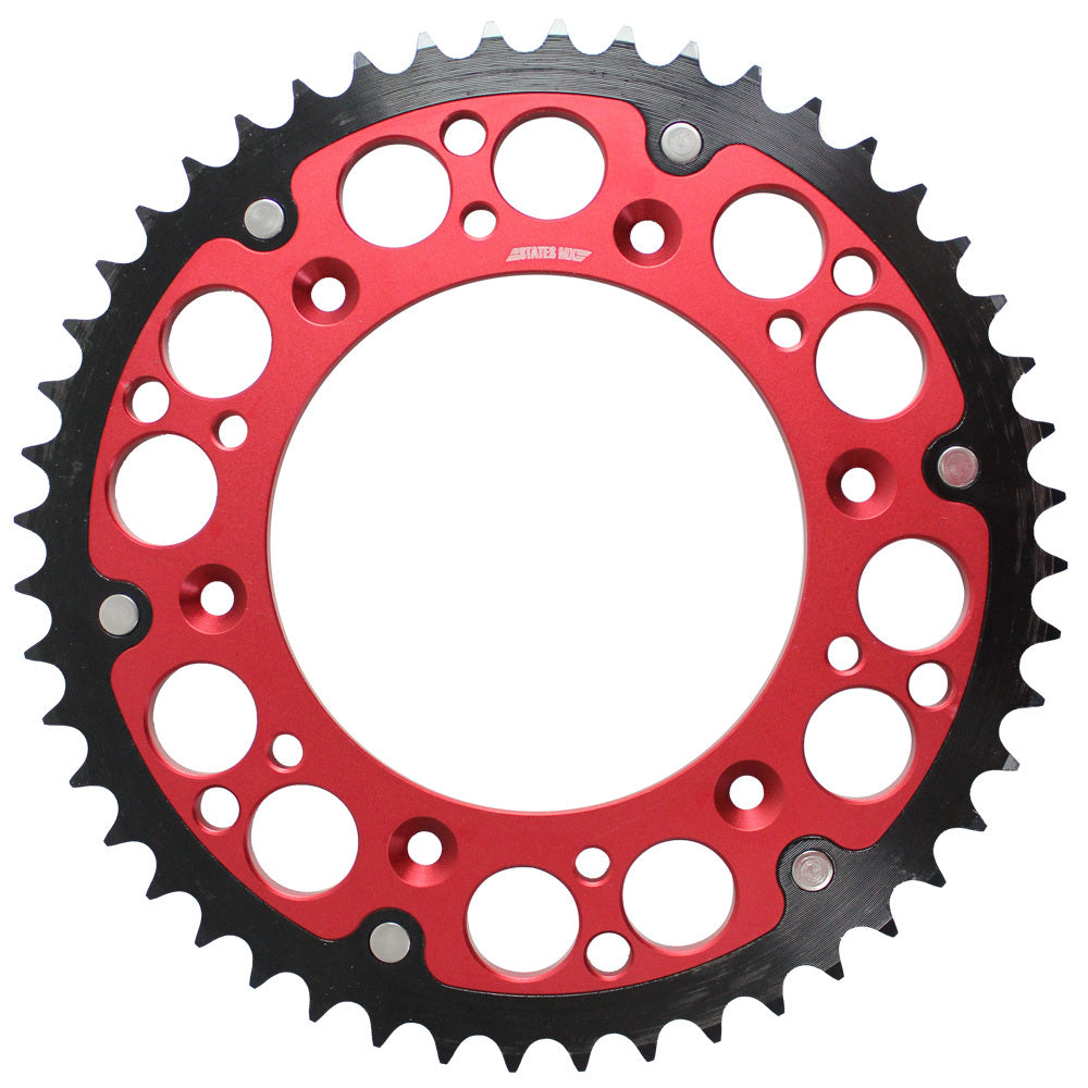 States MX 70-KS6-48R Fusion 48T Sprocket Red for Honda