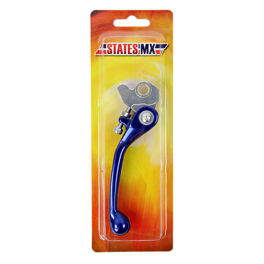 States MX 70-SFB-902B Standard Flex Front Brake Lever Blue for Yamaha/Kawasaki/Suzuki