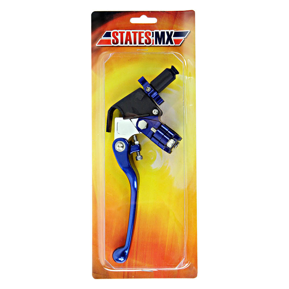 States MX 70-SFC-297B Standard Flex Universal Clutch Lever & Perch Blue