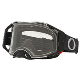Oakley Airbrake MX Goggles w/Tuff Blocks Black Gunmetal Strap & Clear Lenses