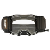 Oakley Airbrake MX Goggles w/Tuff Blocks Gunmetal Black Strap & Race Ready Clear Roll-Off Lenses