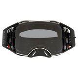 Oakley Airbrake MX Goggles w/Tuff Blocks Black Gunmetal Strap & Dark Grey Lenses
