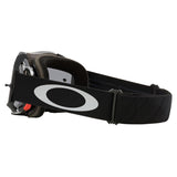 Oakley Airbrake MX Goggles w/Tuff Blocks Black Gunmetal Strap & Dark Grey Lenses