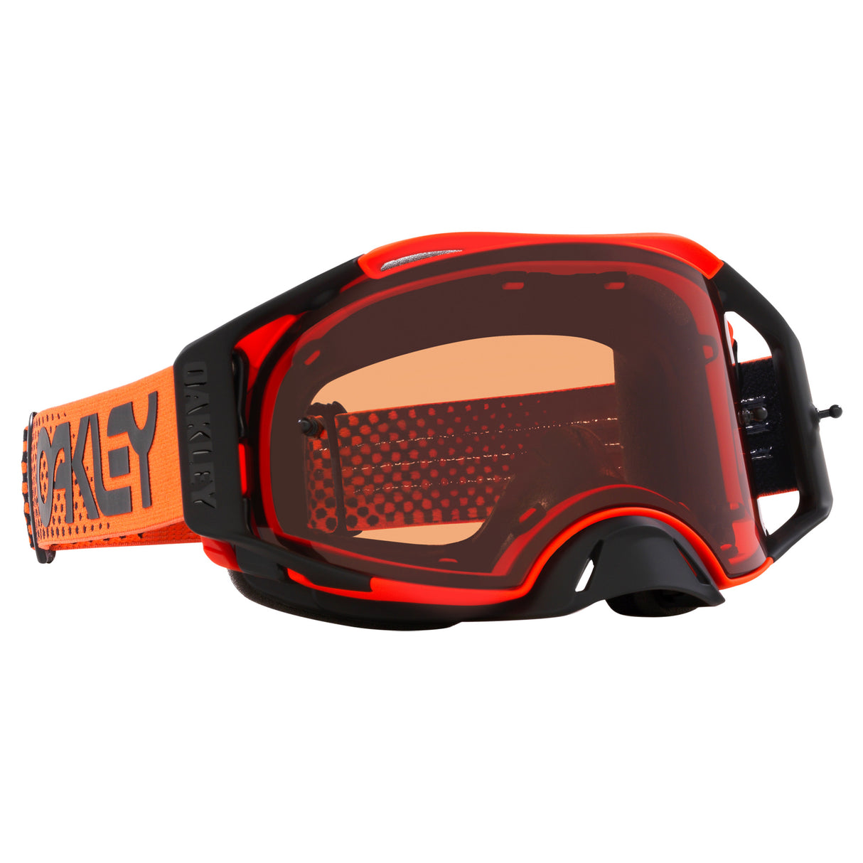 Oakley Airbrake MX Goggles w/Moto Orange B1B Strap & Prizm MX Bronze Lenses