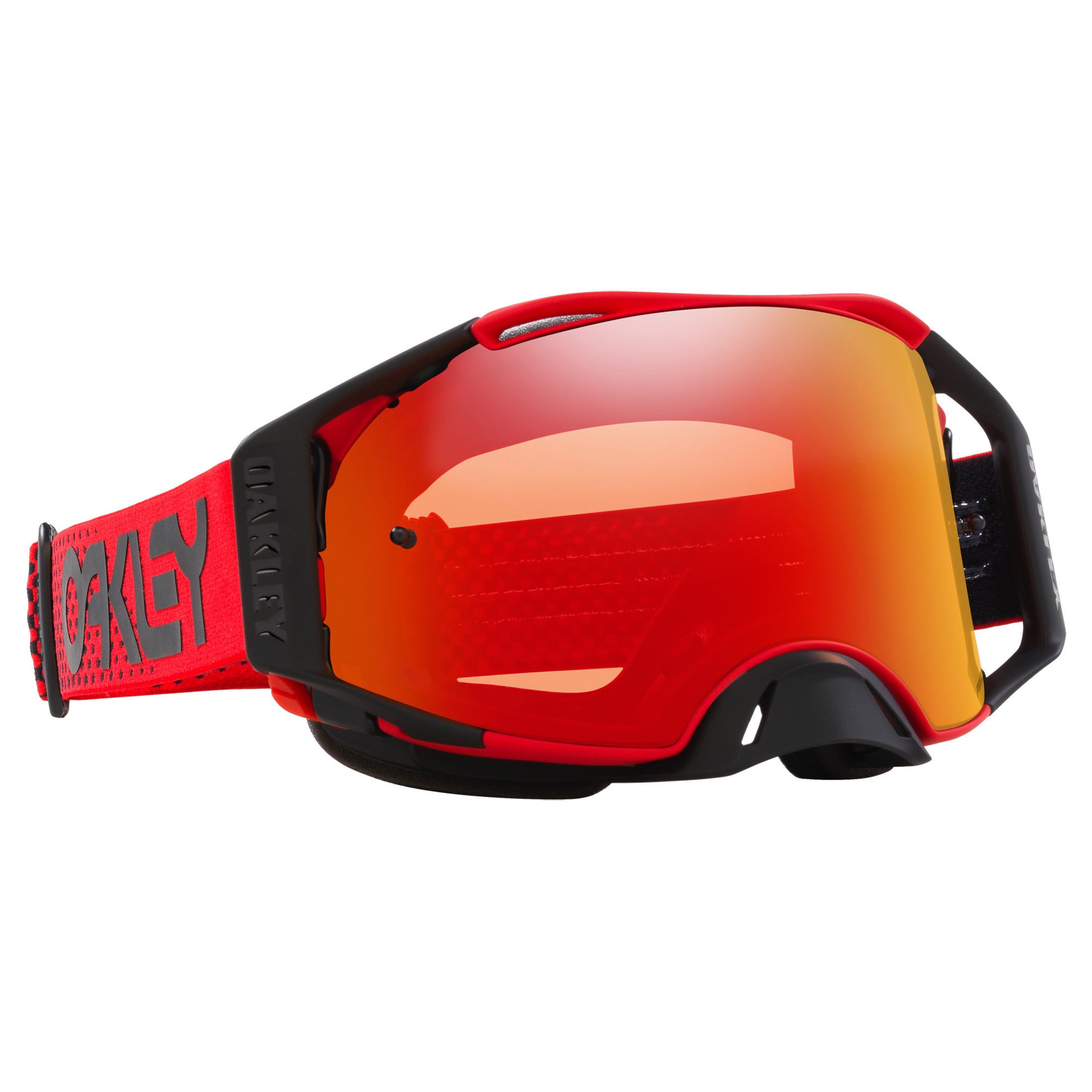 Oakley Airbrake MX Goggles w/Moto Red B1B Strap & Prizm MX Torch
