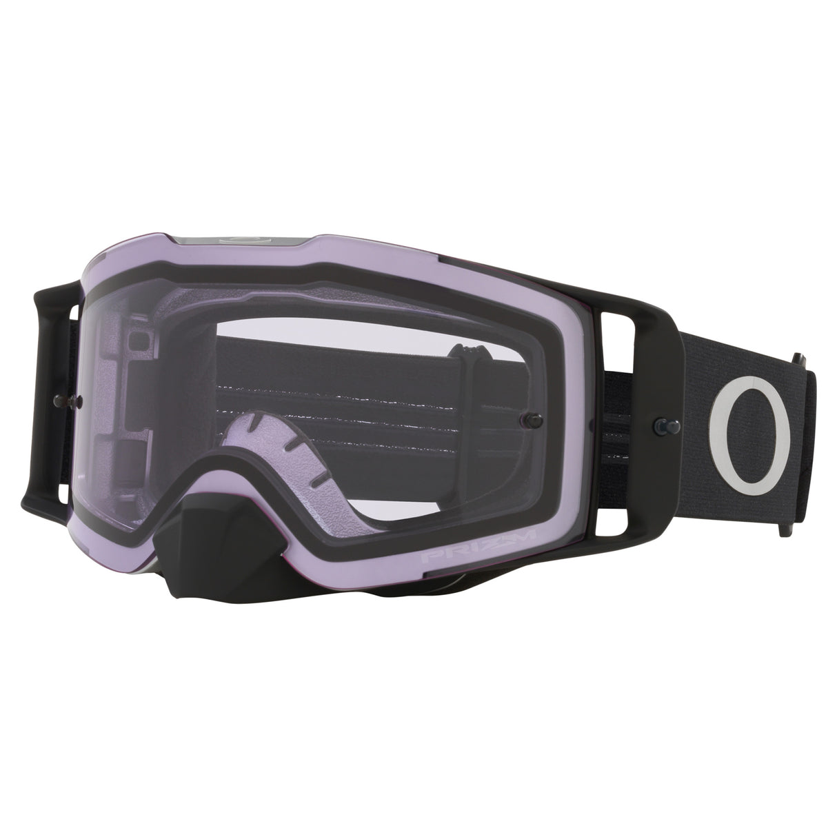 Oakley Front Line MX Goggles w/Tuff Blocks Black Gunmetal Strap & Prizm MX Low Light Lenses