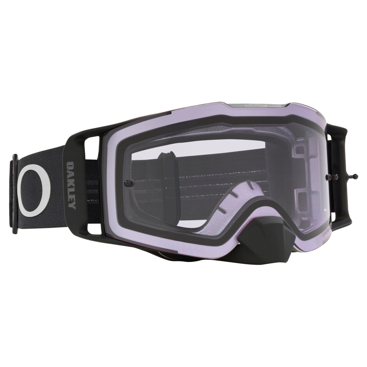 Oakley Front Line MX Goggles w/Tuff Blocks Black Gunmetal Strap & Prizm MX Low Light Lenses