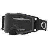 Oakley Front Line MX Goggles w/Tuff Blocks Black Gunmetal Strap & Dark Grey Lenses