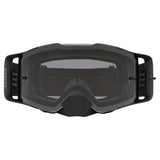 Oakley Front Line MX Goggles w/Tuff Blocks Black Gunmetal Strap & Dark Grey Lenses